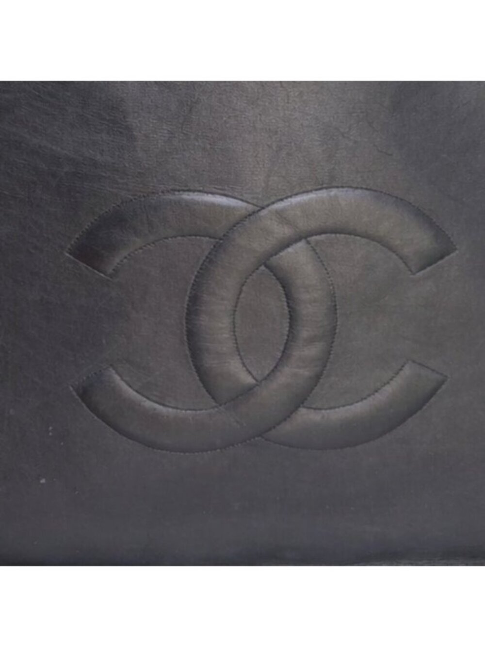 Authentic CHANEL Jumbo XL Shopping Tote Timeless Classic Black Lambskin Vintage - Picture 15 of 15